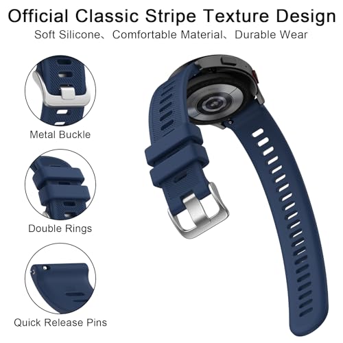 Image of Tobfit Straps Compatible with Garmin Vivoactive 5 /3,Venu Sq /Venu Watch Band for Women Men, 20mm Soft Silicone Sport Strap for Garmin Vivoactive 3 /5, Vivomove HR, Forerunner 245 /645 Music