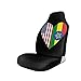 Produktbild Sobre-mesa Halb Äthiopien Flagge Halb Usa Flagge Liebe Herz Sitzbezug Set Universal Fit Die meisten Geländewagen LKW Van Limousine