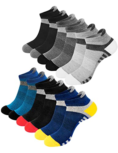 Niofind Socken Herren 43-46/37-42,6 Paar Sneaker Socken Herren Damen, Kurze Sportsocken Atmungsaktiv Baumwollesocken für Freizeit Laufen Arbeits,37-42 Cover