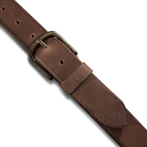 Image of Lucky Brand Men's Jeans Leather Belt| Classic| Casual| Dress| Everyday| American Heritage| Genuine Leather| Metal Buckle