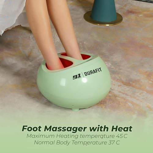 Image of Durafit91 Electric Foot Massager for Pain Relief, Feet Massager with Hand Simulation Massage, Air Compression, Shiatsu, Deep Kneading, Blood Circulation, Relaxation & Stress Relief, Portable Massager