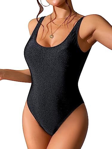 Dixperfect Women's Retro 80s/90s Inspired High Cut Low Back One