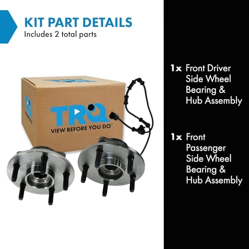 Image of TRQ 2 Piece Wheel Bearing & Hub Assembly Set