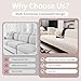 MDSASFD Velvet Couch Cover, Washable Sectional Sofa Cover, Anti Slip Sofa Slipcover for 3 Cushion Couch Sofa L Shaped Armrest Backrest, Furniture Protector Covers for Pets Kids(White, Only 1 PCS)