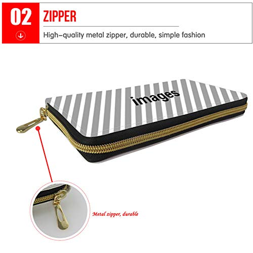 Image of Showudesigns Fashion Animal Women Men Leather Wallet Clutch Bag Long Purse Organizer