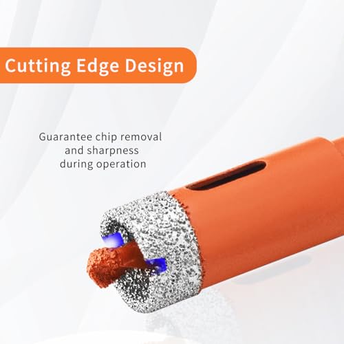 Meccion Diamond Hole Saw 16mm with Pilot Guide Bit, Professionals Brazed Diamond Drill Bit Hole Cutter for Tile, Porcelain, Glass, Ceramic, Marble 5 Meccion Diamond Hole Saw 16mm with Pilot Guide Bit, Professionals Brazed Diamond Drill Bit Hole Cutter for Tile, Porcelain, Glass, Ceramic, Marble - Image 5