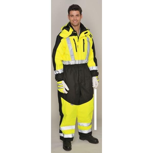 Image of Occunomix SP-CL-BY3X Speed Collection Premium Cold Weather Coerall, 3X-Large, Yellow