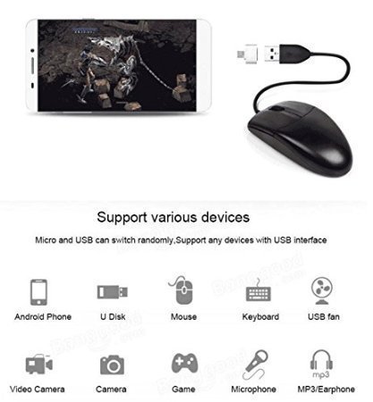 Image of Stylist Little Adapter Micro USB OTG to USB 2.0 Adapter for Smartphones and Tablets - Set of 3