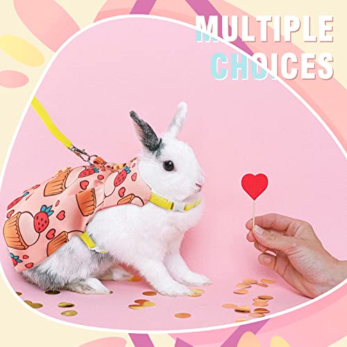 3 Piece Cute Rabbit Leash and Harness Set, Bunny Rabbit Dress Clothes Walking Harness Vest Escape Proof Pet Supply for… - Image 5