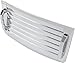 HECASA 3Pcs Silver Hood Vent Compatible with 2006-2010 Hummer H3 & H3T's w/Handles New Chrome Hood Deck Vent Panel Handle Covers Trim Moulding