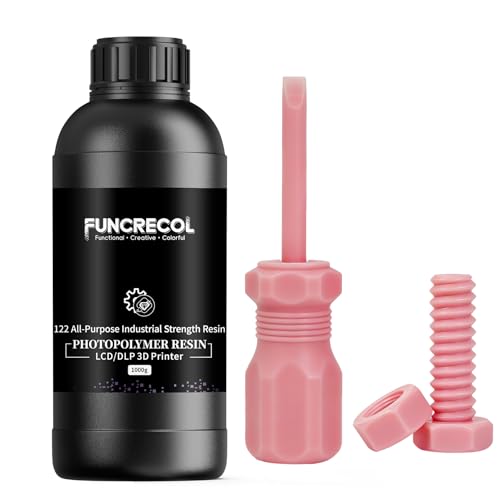 Image of 3D Printer Resin Pink, Ultra-Tough Pro Engineering Resin High Impact & Wear Resistant, Low Shrink, High Precision & Fast Curing for Functional Prototypes & Engineer Models 1000g