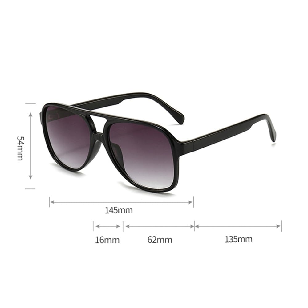 Nuevas Gafas de Sol polarizadas Retro 2026, Gafas de Sol para Mujer, Lentes Vintage para Hombre, Gafas de Sol Negras y Amarillas uv400