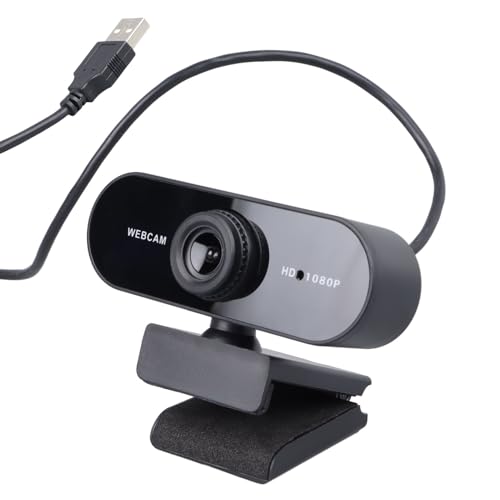 Denash HD 1080p Webcam for Video Recording Conferencing & Streaming with Built-in Microphone