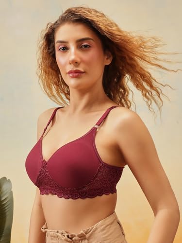 Clovia Women's Cotton Rich Non-Wired Spacer Cup T-Shirt Bra