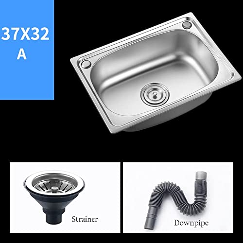 Fregadero de cocina pequeño reversible de acero inoxidable con clips para desagües 7