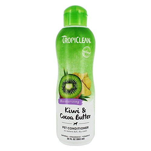 TROPICLEAN KIWI AND COCOA BUTTER DETANGLING AND MOISTURIZING DOG CONDITIONER, 20-FL OZ BOTTL