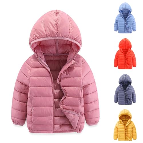Abrigo de Invierno Ligeras Abrigo con Bolsillo Acolchado de Jacket Plumiferos Chaqueta para Bebés, Niños Niñas Plumas Chaquetas De Ligeras con Capucha Cazadora Acolchado Ligero Otoño Nieve 3-16 Años