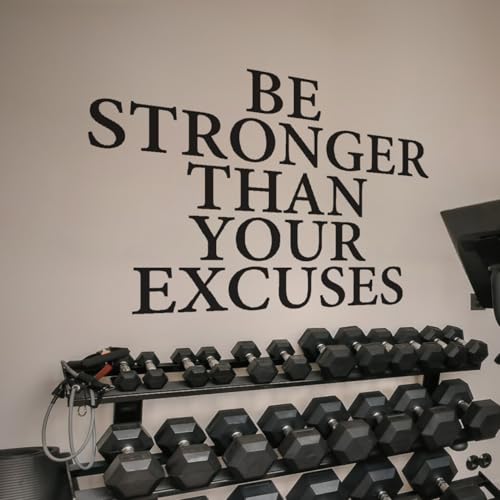 My Vinyl Story - Be Stronger Than Your Excuses Wall
