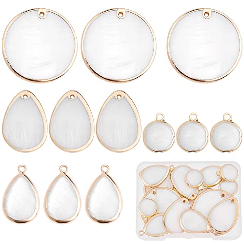 Sunnycle Golden Brass Shell Pendants