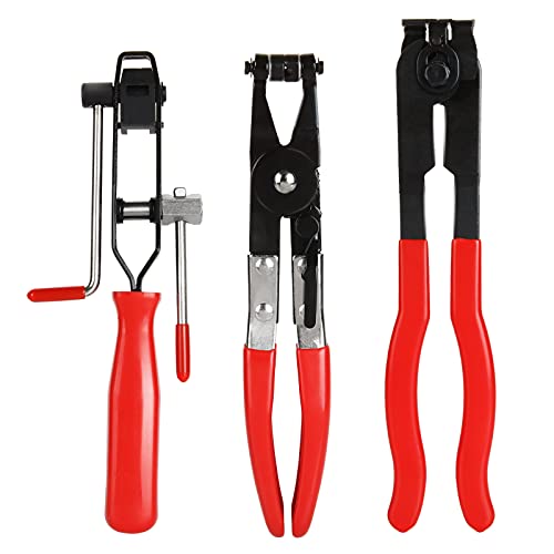 LANIAKEA 3 Pcs Auto CV Joint Boot Clamp Pliers Tool Set, Hose Clamp Plier, CV Joint Boot Clamps Plier, Joint Banding Tool Kit, Snap Type Car Repair Tool Accessories