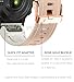 PCAVO 20mm Leather Watch Band for Garmin Fenix 6s / Fenix 5s / Fenix 7s, QuickFit 20mm Soft Leather with Silicone Strap for Garmin D2 Delta S epix Pro Gen 2 42mm Beige
