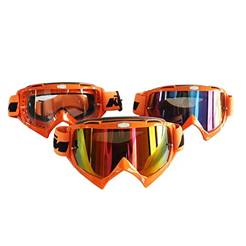 VTT DH MTB Dirt Vélos Verres Professionnel Moto Cross Gunggle Off Road Glass Vêtements de course Équipement de course pour Croix moto Outdododor (Color : Clear)