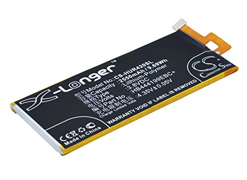 TECHTEK Batería 2550mAh Compatible con [Huawei] C8818, G Play Mini, G650, Honor 4C, CHC-U01, CHM- CL00, CHM-TL00H, CHM-UL00 sustituye HB444199EBC+ FBA