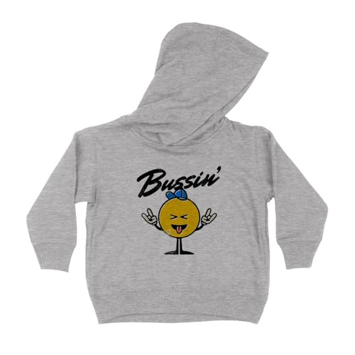 Bussin' Kids Hoodie Sweatshirt Toddler 2T Heather Grey