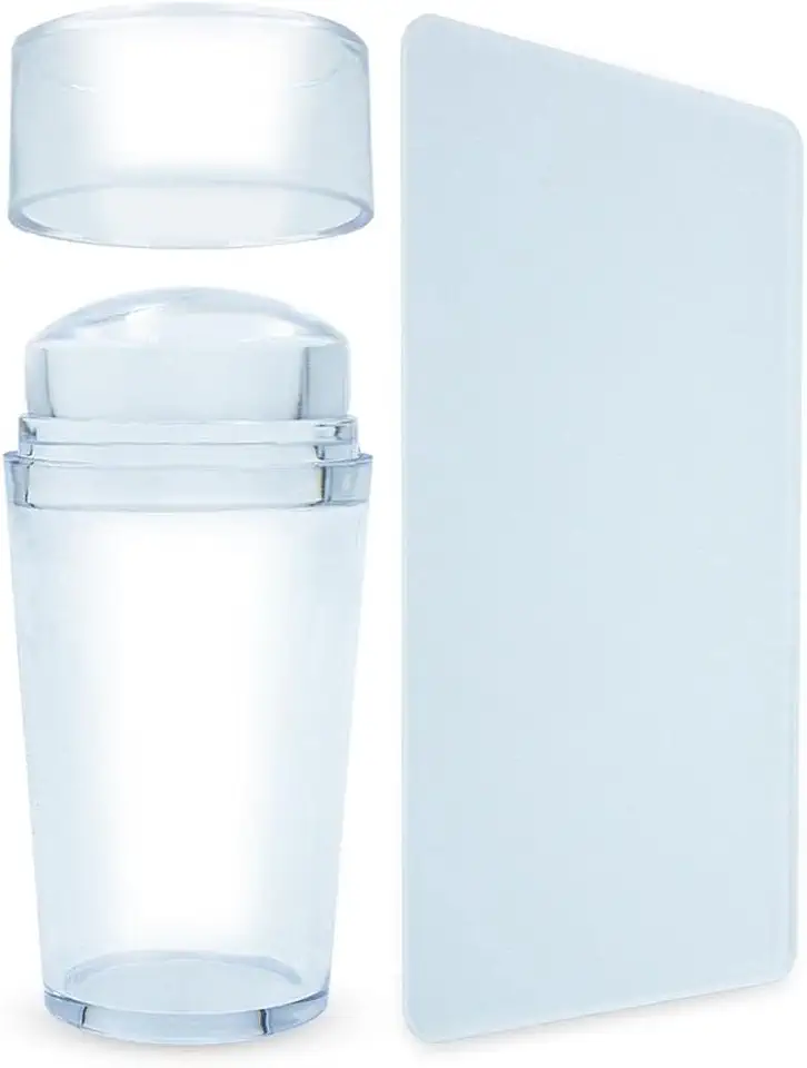 Carimbo de Silicone Decoração Francesinha para Unhas Com Placa Raspador