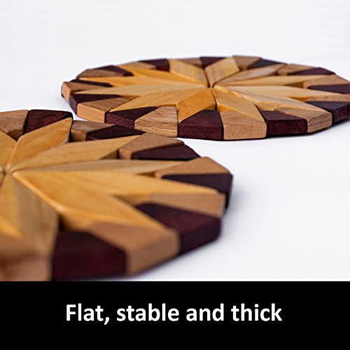 Ecosall 14165494 Natural Wood Trivets thumb #2