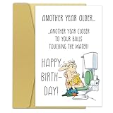 Hilarious Birthday Card for Men, Happy Bday Gifts for Boyfriend, Husband, Brother, Dad, Best Friend, Son, Funny Birthday Card for Him, Another Year Older…