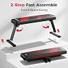 FLYBIRD Foldable Flat Weight Bench for Home Gym, 600/1000 lbs Capacity with Dual Locking for Strength Training, Easy Setup & Storage for Small Apartments, Lifting, Hip Thrust, Dumbbell Workout