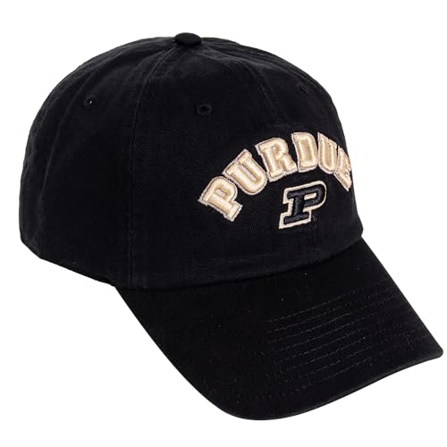 Desert Cactus Purdue University Baseball Hat Boilermakers Brimmed Embroidered Hats Cap Adjustable Cloth Strap Adult (Style F1) Black