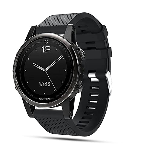 TOPsic Correa de Reloj para Garmin Fenix 5S, Banda de Reloj de Repuesto de Silicona Suave para Garmin Fenix 5S/Fenix 5S Plus/Fenix 6S/Fenix 6S Pro/Fenix 7S/Fenix 7S Solar/Fenix 7S Sapphire Solar