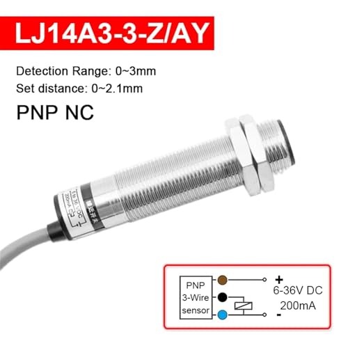 Capteur de proximité LJ14A3 M14 NPN NO avec détection 3mm pour automatisme