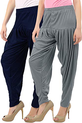 Image of Buy That Trendz Womens Patiala Pants Cotton Viscose Patiyala Salwar Harem Bottoms Pants