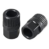Car Alternator Clutch Free Wheel Pulley Removal Tool 33T(Teeth) Socket V-Belt Freewheel Pulley Removal Alternator Tool Compatible with VW Golf, Vento, Passat, Audi A3, Volvo