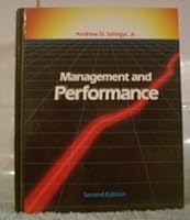 Management and performance 067316604X Book Cover