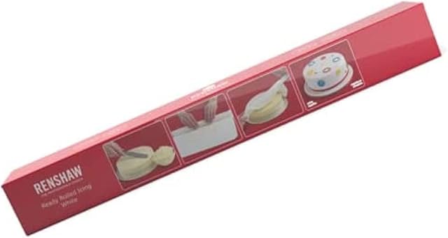 Renshaw Ready Rolled Fondant Icing Discs for 8" Cake - White, 450 g (Pack of 1)
