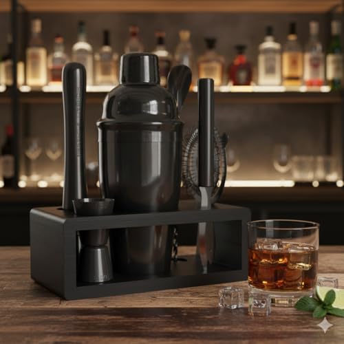 Highball & Chaser Cocktail Shaker Set: Bartender Kit for Home Bar Mixology Cocktail Bar Set Plus E-Book with 30 Recipes