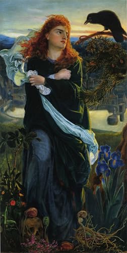 Affiche Toile Valkyrie Anthony Frederick Sandys Grand Format 60x90