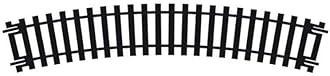 Hornby Hobby Train Tracks - R606 2nd Radius Curve, 22.5-Degree, 438mm Track Pieces - Small Scale Model Accessories for Train, Electric Railroad Supplies with HO/OO Gauge Compatibility, curved Tracks