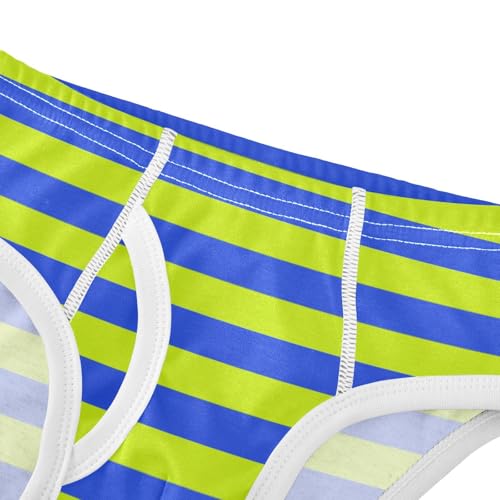 Green Navy Stripe Toddler Boy's Underwear 2T4