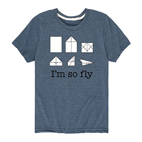 Instant Message - I'm So Fly Paper Airplane - Youth Short Sleeve Tee