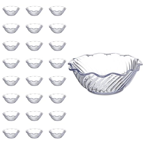Carlisle FoodService Products 453307 Lot de 24 bols à dessert en plastique Transparent 388,5 g