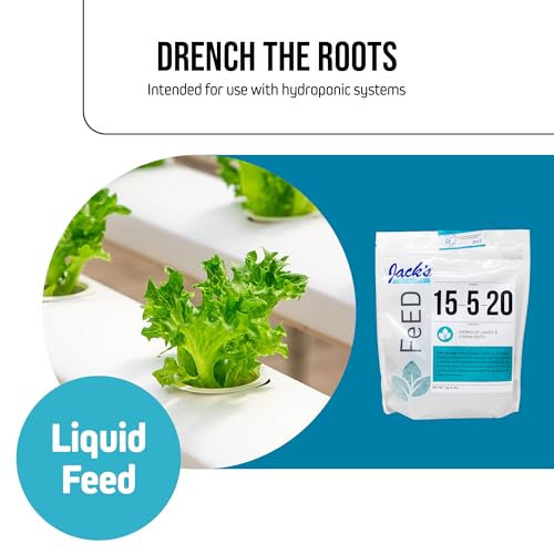 Image of Jack's Nutrients 15-5-20 Tap Water-Soluble Fertilizer, 2.2lbs - Lowers Water pH for Leaf and Root Growth in Continuous Liquid Feed Programs