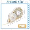FdcZeyxior 100 Ft Long Correction Tape, Tear-Resistant Beige Correction Tape Smooth Glide Quick Dry Correct Tapes for School Office Supplies, Crafting, Note Taking, Journal (2 Pieces) #1