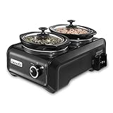 Crock-Pot SCCPMD1-CH Hook Up Connectable Entertaining System, Double Oval 1-quart,  Metallic Charcoal