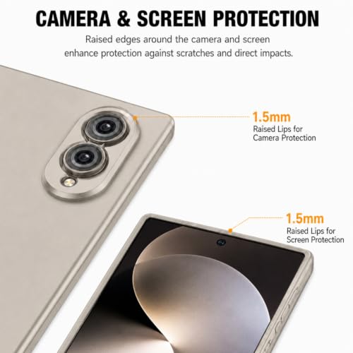 Image of TechTrendz Hard PC Ultra Slim Matte Case for Samsung Galaxy Z Fold 8,Shockproof Anti Scratch Protective Cover with Wireless Charging Compatible with Z Fold 8 5G (Titanium Gray)