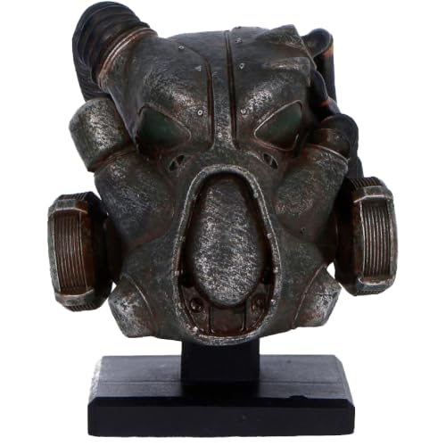 Nemesis Now Fallout X-01 Power Armour Casque Figurine – Réplique de collection en résine peinte à la main sous licence officielle, 11,5 cm